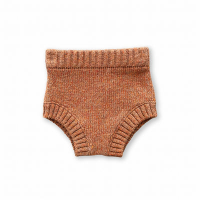 【GROWN】Fleck Yarn Knitted Bloomers Tawny ブルマ 6-12m,12-18m,18-24m（Sub Image-1） | Coucoubebe/ククベベ