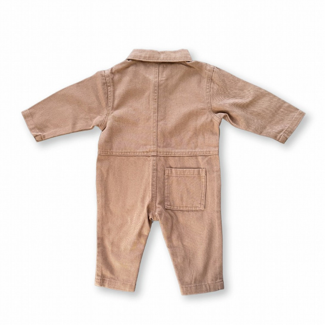 【GROWN】Organic Denim Boilersuit Clay オーバーオール 6-12m,12-18m,18-24m,2-3y  | Coucoubebe/ククベベ