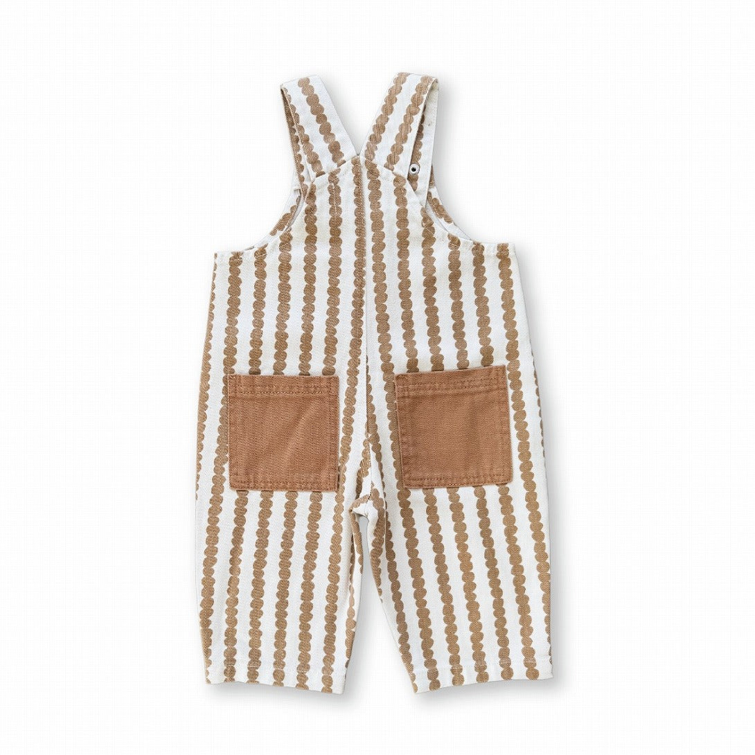 【GROWN】Everyday Organic Overalls Stacked Pebble オーバーオール 18-24m,2-3y,3-4y  | Coucoubebe/ククベベ