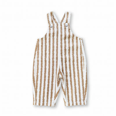 【GROWN】Everyday Organic Overalls Stacked Pebble オーバーオール 18-24m,2-3y,3-4y（Sub Image-1） | Coucoubebe/ククベベ