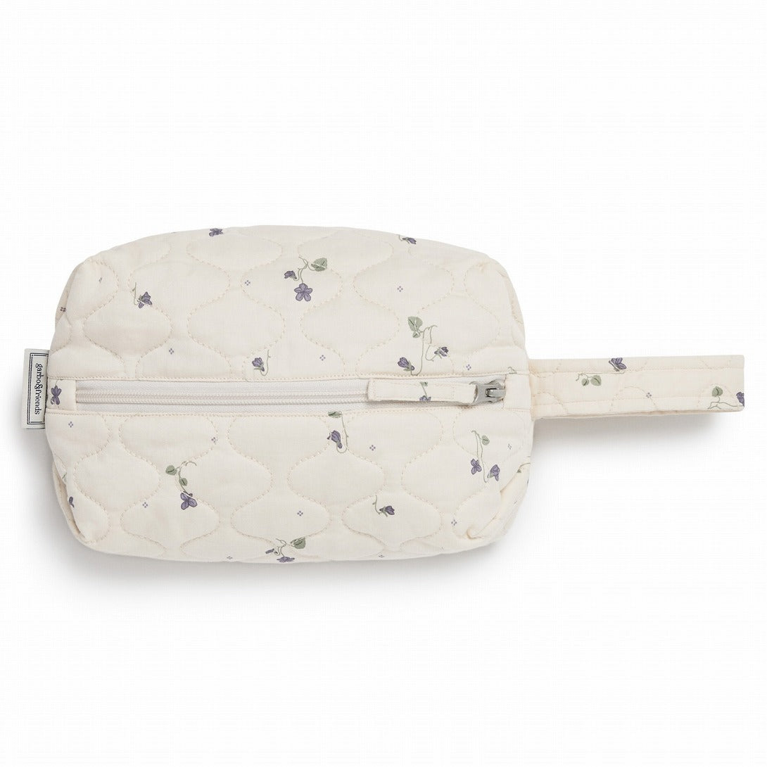 【garbo&friends】Viola Satin Quilted Toiletry Bag Small キルティングトイレタリーバッグ  | Coucoubebe/ククベベ
