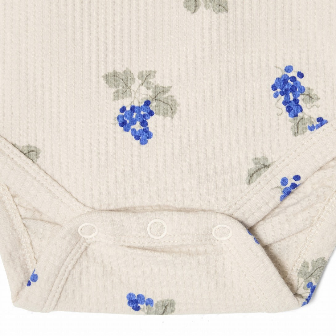 【garbo&friends】Grapes Ecru Structured Jersey LS Body ロンパース 2-6m,6-12m  | Coucoubebe/ククベベ