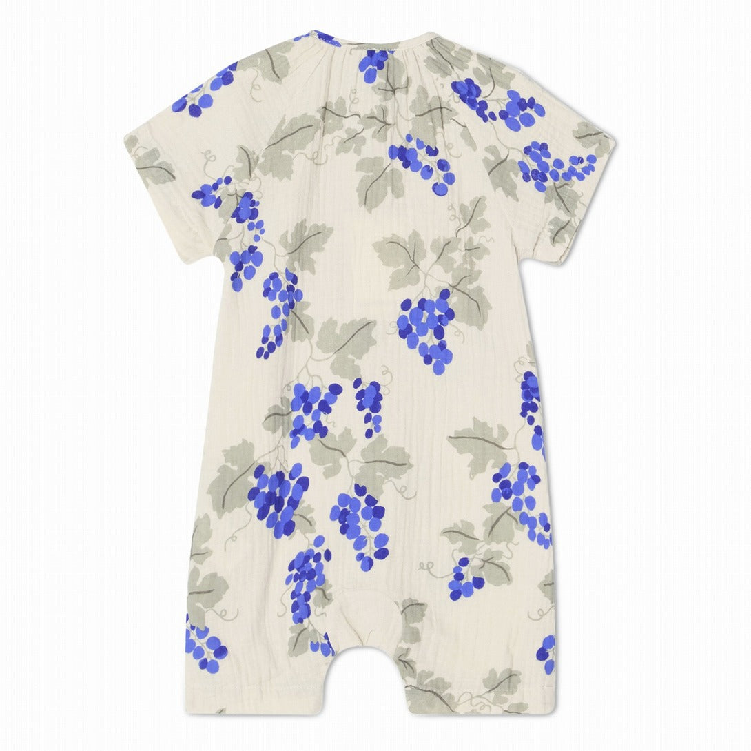 【garbo&friends】Grapes Blue Muslin Onesie ロンパース 2-6m,6-12m  | Coucoubebe/ククベベ