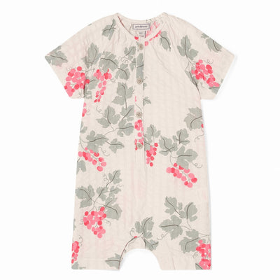 【garbo&friends】Grapes Pink Seersucker Onesie ロンパース 2-6m,6-12m（Sub Image-1） | Coucoubebe/ククベベ