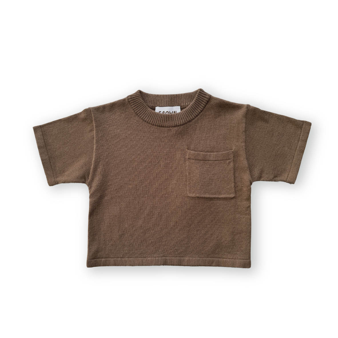 【GROWN】Knitted Pocket Tee Cafe Tシャツ 12-18m,18-24m,2-3y  | Coucoubebe/ククベベ