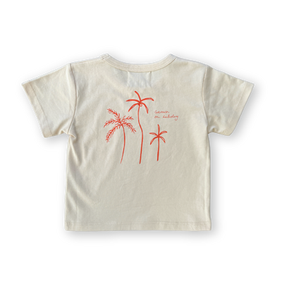 【GROWN】Organic Everyday Palm Tee Natural Tシャツ 12-18m,18-24m,2-3y,3-4y（Sub Image-2） | Coucoubebe/ククベベ