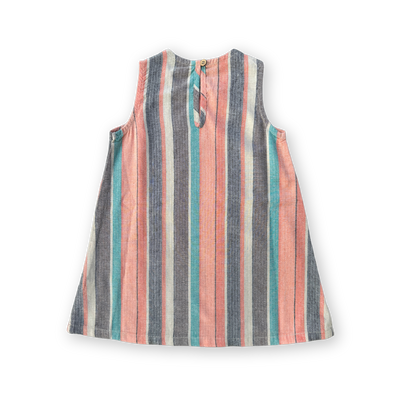 【GROWN】Summer Stripe Shift Cotton Dress ワンピース 12-18m,18-24m,2-3y（Sub Image-2） | Coucoubebe/ククベベ