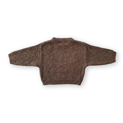 【GROWN】Chunky Rib Knit Pull Over Cafe ニット 12-18m,18-24m,2-3y,3-4y（Sub Image-2） | Coucoubebe/ククベベ