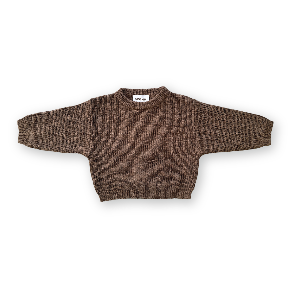 【GROWN】Chunky Rib Knit Pull Over Cafe ニット 12-18m,18-24m,2-3y,3-4y  | Coucoubebe/ククベベ