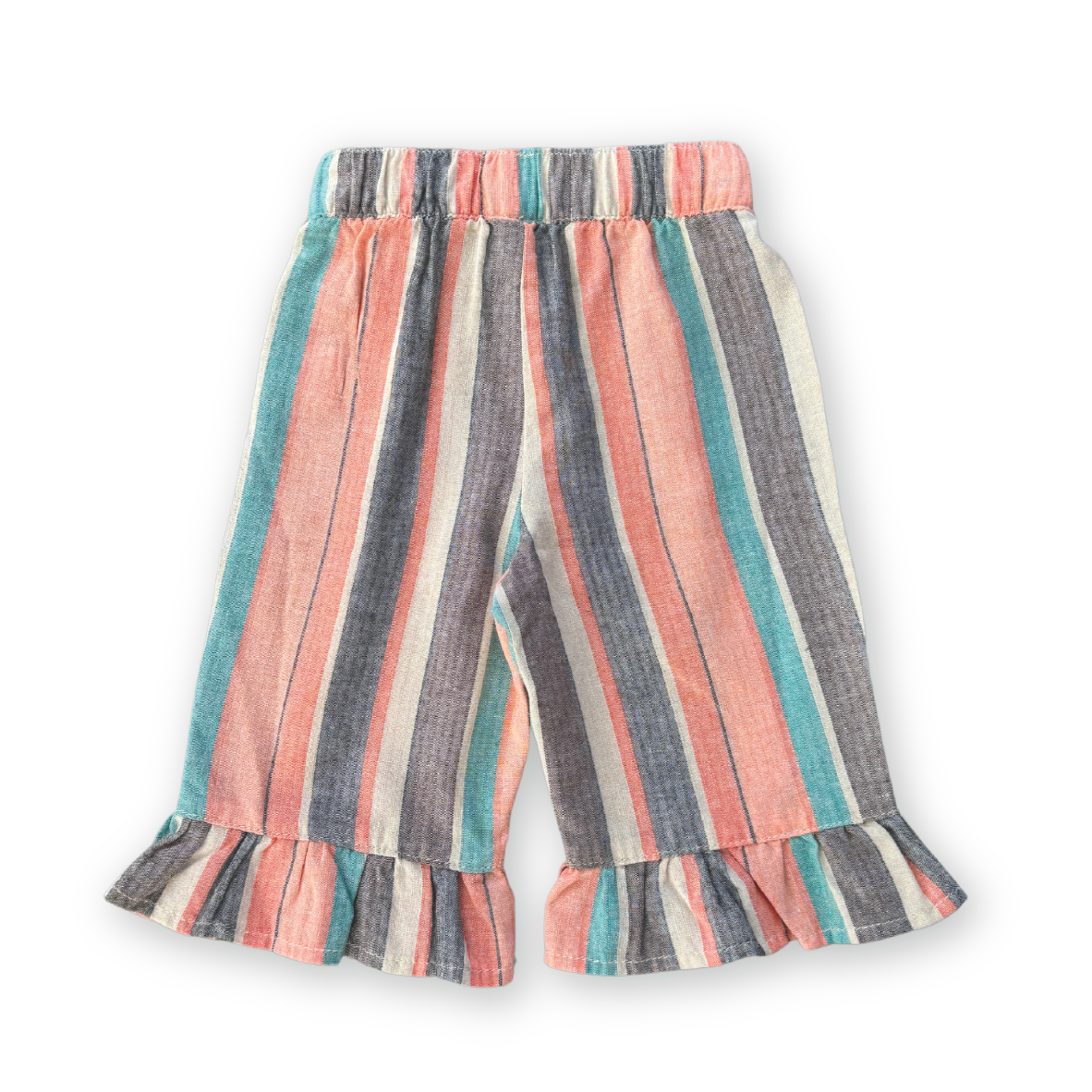 【GROWN】Summer Stripe Cotton Frill Pant パンツ 12-18m,18-24m,2-3y,3-4y  | Coucoubebe/ククベベ