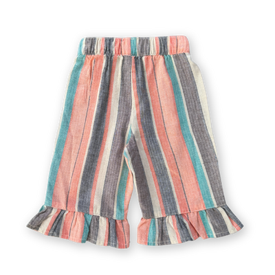 【GROWN】Summer Stripe Cotton Frill Pant パンツ 12-18m,18-24m,2-3y,3-4y（Sub Image-2） | Coucoubebe/ククベベ