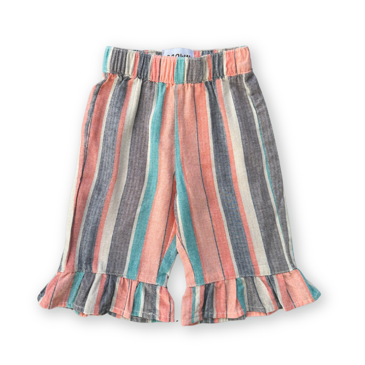 【GROWN】Summer Stripe Cotton Frill Pant パンツ 12-18m,18-24m,2-3y,3-4y  | Coucoubebe/ククベベ