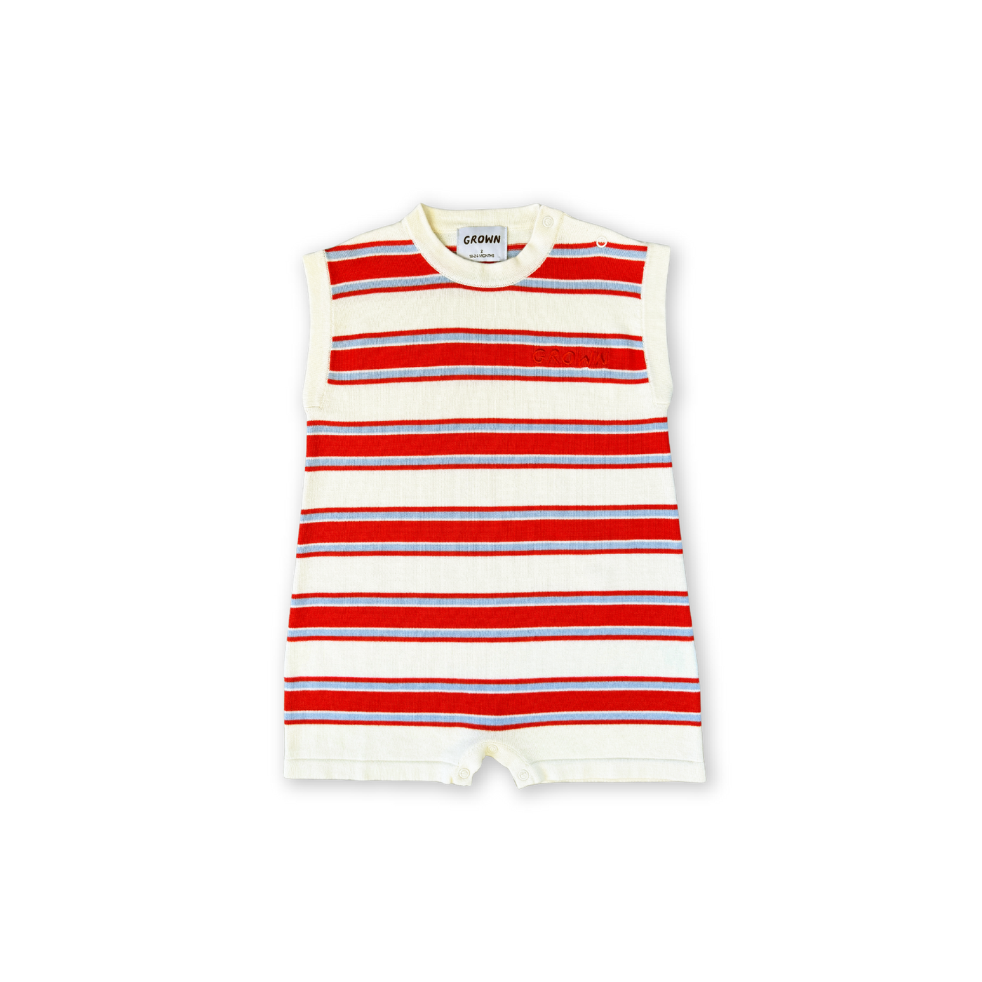 【GROWN】Island Stripe Playsuit ロンパース 6-12m,12-18m  | Coucoubebe/ククベベ