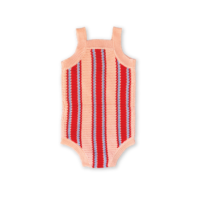 【GROWN】Island Stripe Shell Singletsuit ロンパース 3-6m,6-12m,12-18m（Sub Image-2） | Coucoubebe/ククベベ