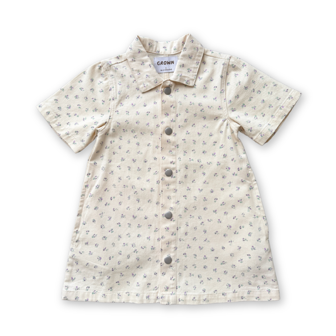 【GROWN】Collar Dress Garden ワンピース 12-18m,18-24m,2-3y,3-4y  | Coucoubebe/ククベベ