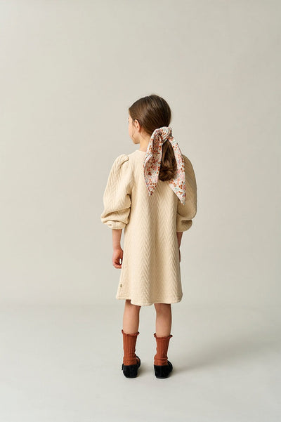 【my little cozmo】【40%OFF】Quilted zigzag dress Pink ワンピース 2Y,4Y（Sub Image-4） | Coucoubebe/ククベベ