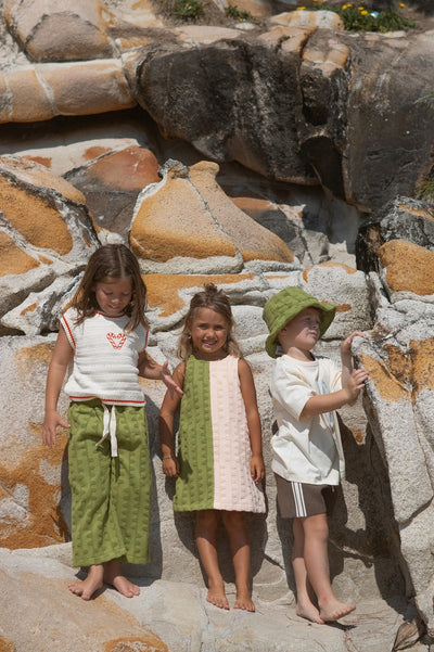 【GROWN】Sardine Embroidered Tee Milk Tシャツ 6-12m,12-18m,18-24m,2-3y,3-4y（Sub Image-7） | Coucoubebe/ククベベ