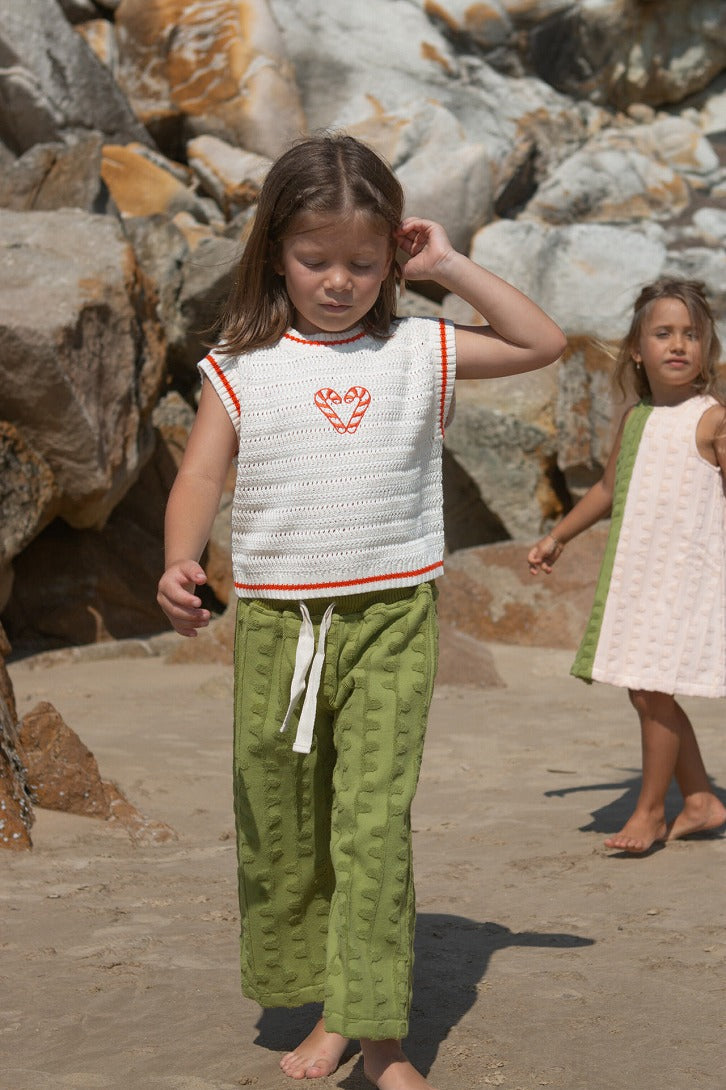 【GROWN】Terry Towelling Flow Pant Leaf パンツ 6-12m,12-18m,18-24m,2-3y,3-4y  | Coucoubebe/ククベベ