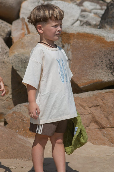 【GROWN】Milano Knit Short Mud ショーツ 12-18m,18-24m,2-3y,3-4y（Sub Image-3） | Coucoubebe/ククベベ