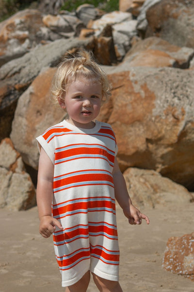 【GROWN】Island Stripe Playsuit ロンパース 6-12m,12-18m（Sub Image-3） | Coucoubebe/ククベベ