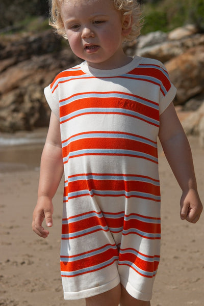 【GROWN】Island Stripe Playsuit ロンパース 6-12m,12-18m（Sub Image-5） | Coucoubebe/ククベベ