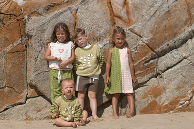 【GROWN】Candy Cane Christmas Jumper Olive ニット 12-18m,18-3y,3-6y（Sub Image-8） | Coucoubebe/ククベベ