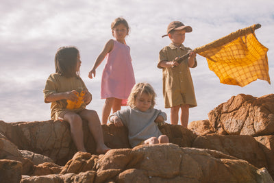 【GROWN】Organic Summer Short Boilersuit Mustard ボーラースーツ 6-12m,12-18m,18-24m,2-3y（Sub Image-7） | Coucoubebe/ククベベ