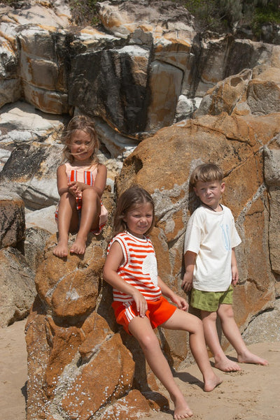 【GROWN】Terry Towelling Flow Shorts Leaf ショートパンツ 12-18m,18-24m,2-3y,3-4y（Sub Image-5） | Coucoubebe/ククベベ