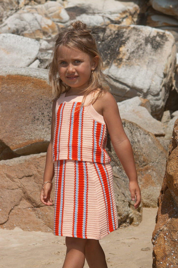 【GROWN】Island Stripe Skirt スカート 12-18m,18-24m,2-3y,3-4y  | Coucoubebe/ククベベ