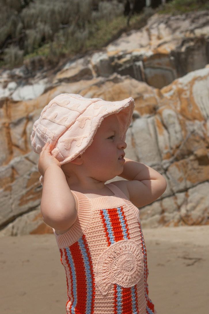 【GROWN】Island Stripe Shell Singletsuit ロンパース 3-6m,6-12m,12-18m  | Coucoubebe/ククベベ