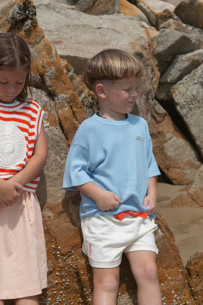 【GROWN】French Terry Sardine Short Milk ショーツ 12-18m,18-24m,2-3y,3-4y（Sub Image-4） | Coucoubebe/ククベベ