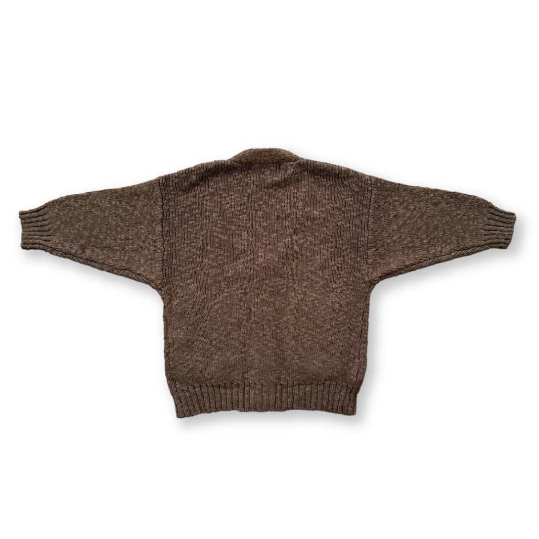 【GROWN】Textured Cardigan Mud カーディガン 12-18m,18-24m,2-3y,3-4y  | Coucoubebe/ククベベ