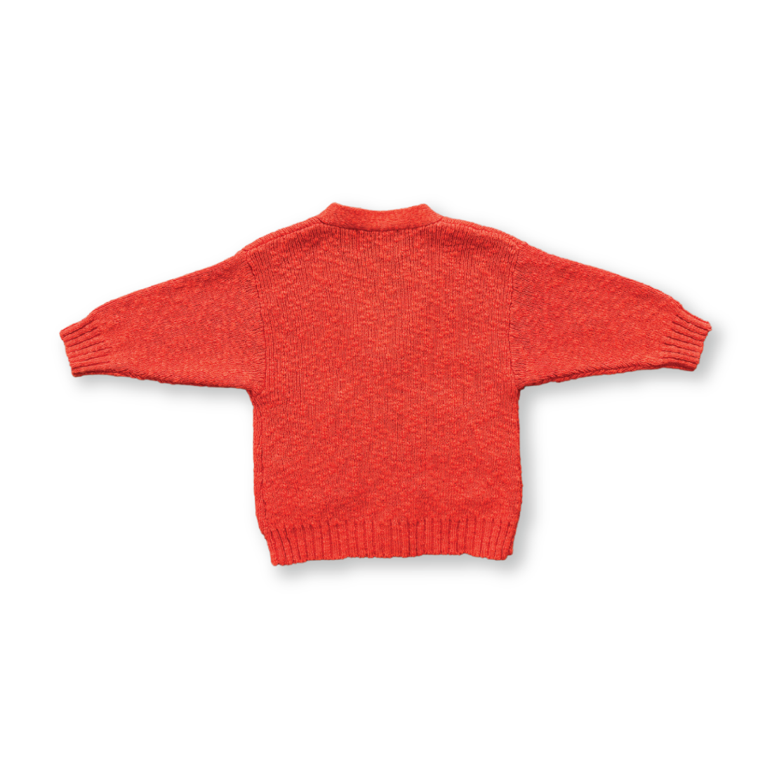 【GROWN】Textured Cardigan Port Red カーディガン 12-18m,18-24m,2-3y,3-4y  | Coucoubebe/ククベベ