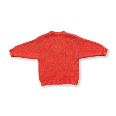 【GROWN】Textured Cardigan Port Red カーディガン 12-18m,18-24m,2-3y,3-4y（Sub Image-2） | Coucoubebe/ククベベ