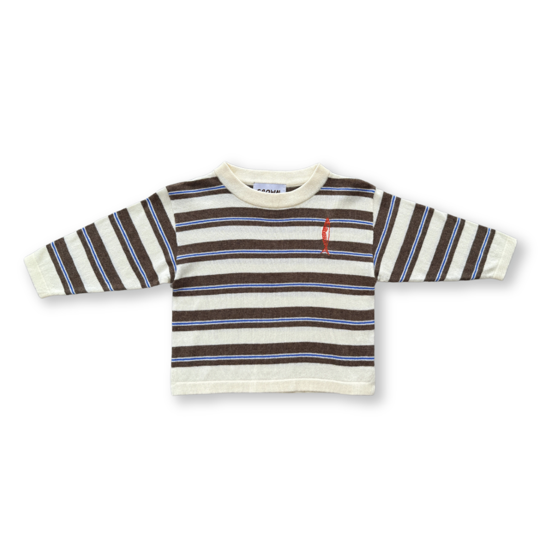 【GROWN】Long Sleeve Sardine Tee 長袖Tシャツ 12-18m,18-24m,2-3y,3-4y  | Coucoubebe/ククベベ