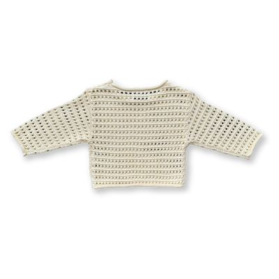 【GROWN】Summer Knit Pull Over Milk サマーニット 12-18m,18-24m,2-3y,3-4y（Sub Image-2） | Coucoubebe/ククベベ