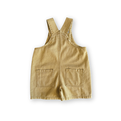 【GROWN】Organic Everyday Twill Short Overalls Mustard オーバーオール 6-12m,12-18m,18-24m,2-3y,3-4y（Sub Image-2） | Coucoubebe/ククベベ