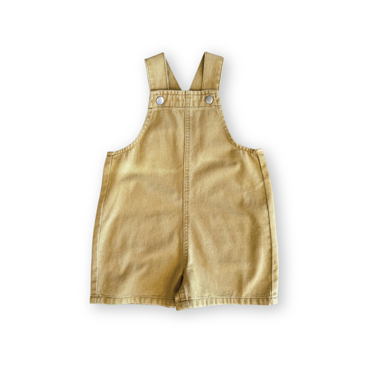 【GROWN】Organic Everyday Twill Short Overalls Mustard オーバーオール 6-12m,12-18m,18-24m,2-3y,3-4y  | Coucoubebe/ククベベ