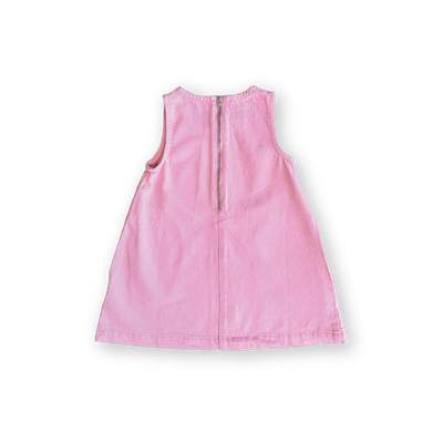 【GROWN】Organic Shift Denim Dress Candy ワンピース 12-18m,18-24m,2-3y（Sub Image-2） | Coucoubebe/ククベベ