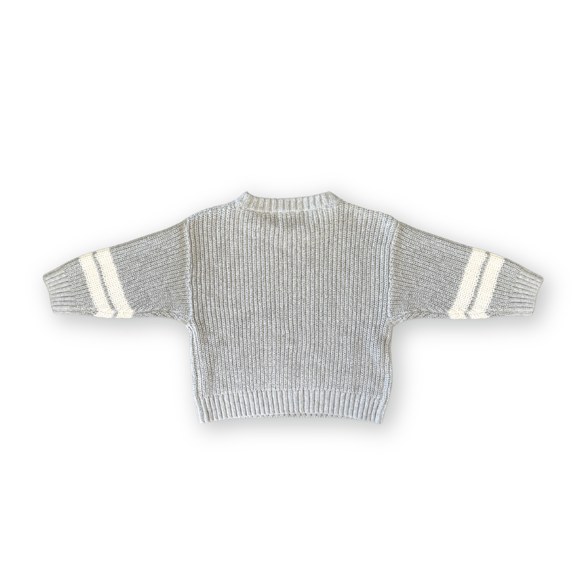 【GROWN】Chunky Rib Pull Over Stone ニット 12-18m,18-24m,2-3y,3-4y  | Coucoubebe/ククベベ