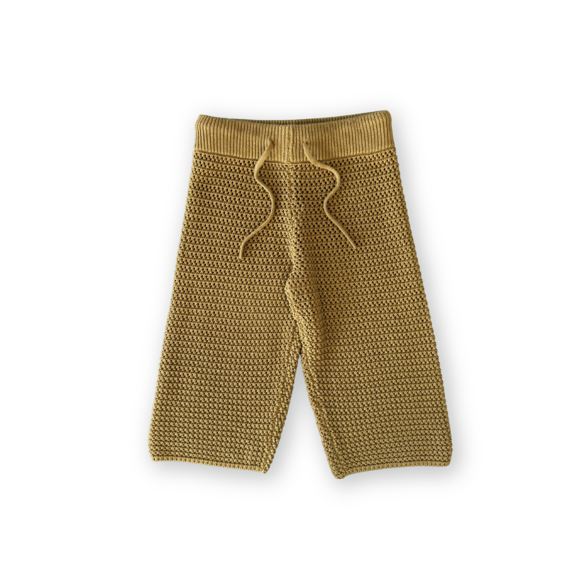 【GROWN】Organic Open Knit Pants Mustard パンツ 6-12m,12-18m,18-24m,2-3y,3-4y  | Coucoubebe/ククベベ