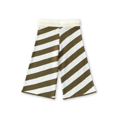 【GROWN】Diagonal Stripe Knit Flares Coffee パンツ 6-12m,12-18m,18-24m,2-3y（Sub Image-2） | Coucoubebe/ククベベ