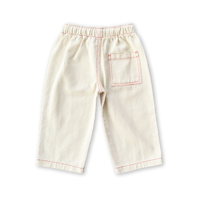 【GROWN】Organic Everyday Denim Pant Milk パンツ 12-18m,18-24m,2-3y,3-4y（Sub Image-2） | Coucoubebe/ククベベ