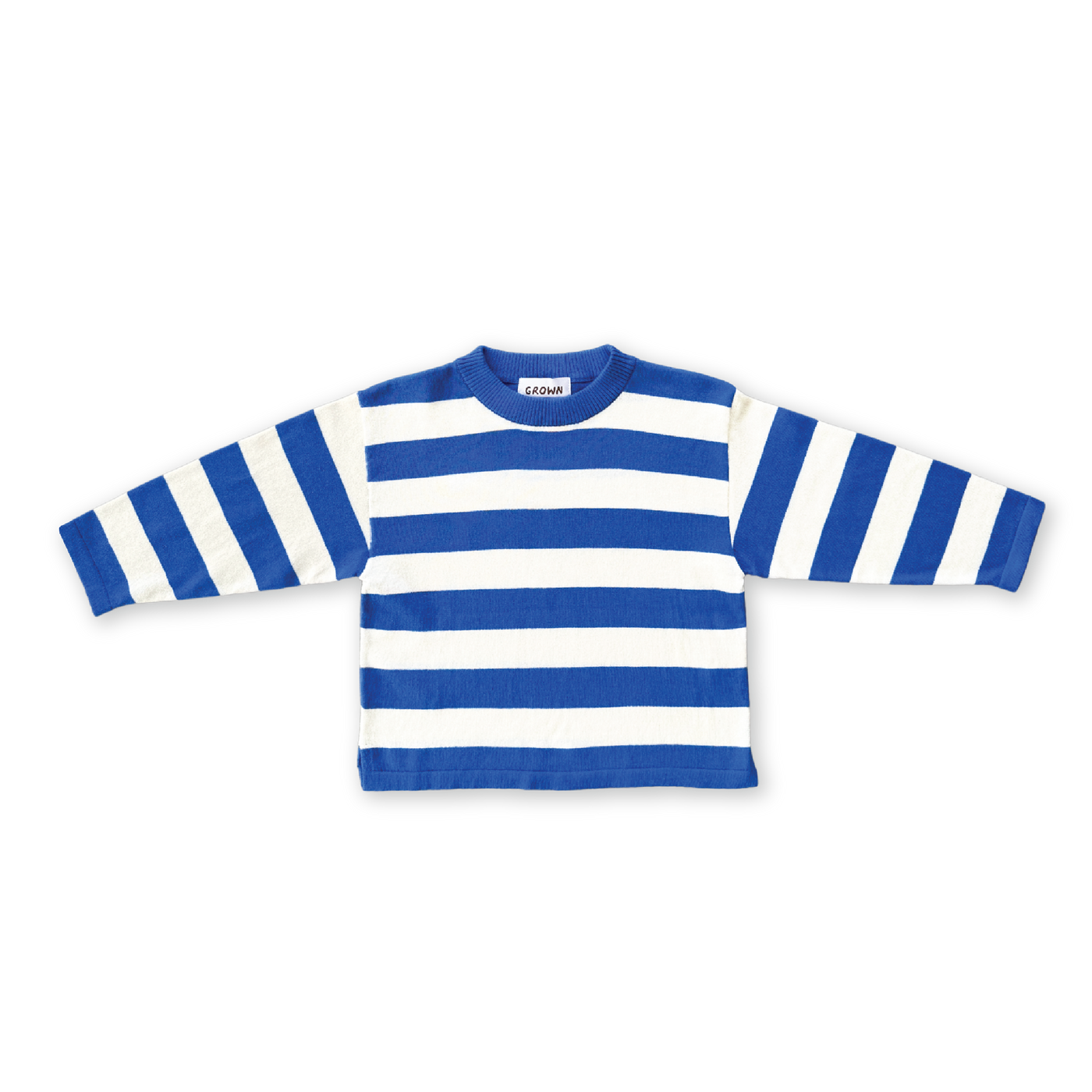 【GROWN】Stripe Long Sleeve Tee Sea Tシャツ 12-18m,18-24m,2-3y  | Coucoubebe/ククベベ
