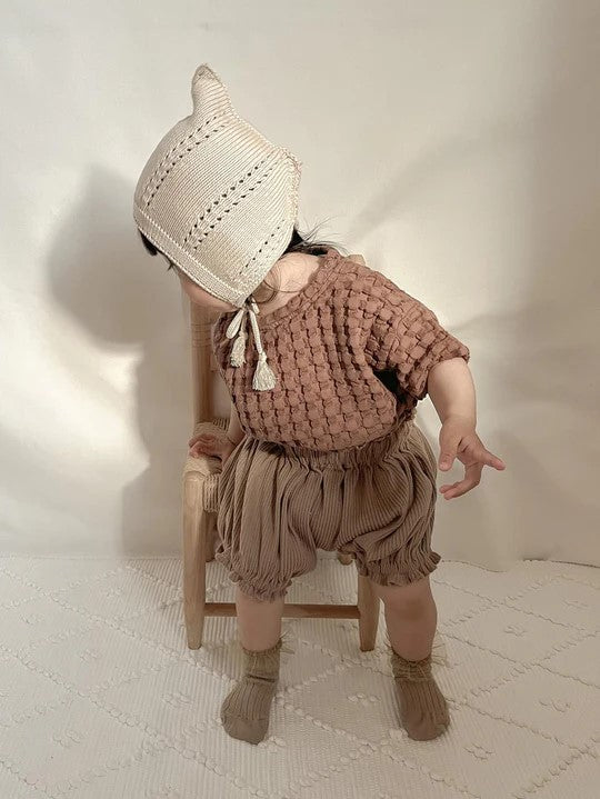 【THE SIMPLE FOLK】The Gnome Hat oatmeal ニット帽 0-6m,6-12m,12-24m,2-4y  | Coucoubebe/ククベベ