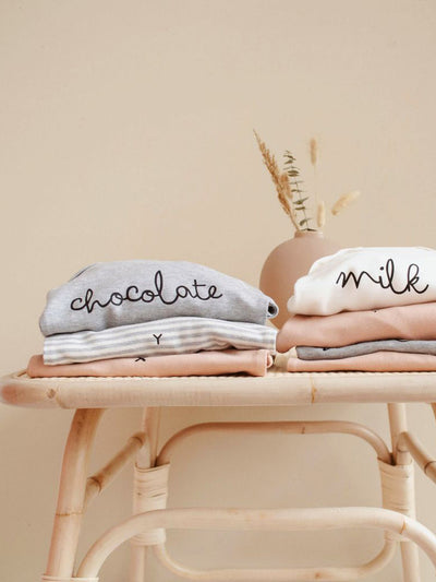 【organic zoo】Grey Melange Chocolate Playsuit ロンパース 0-3M,3-6M,6-12M（Sub Image-4） | Coucoubebe/ククベベ