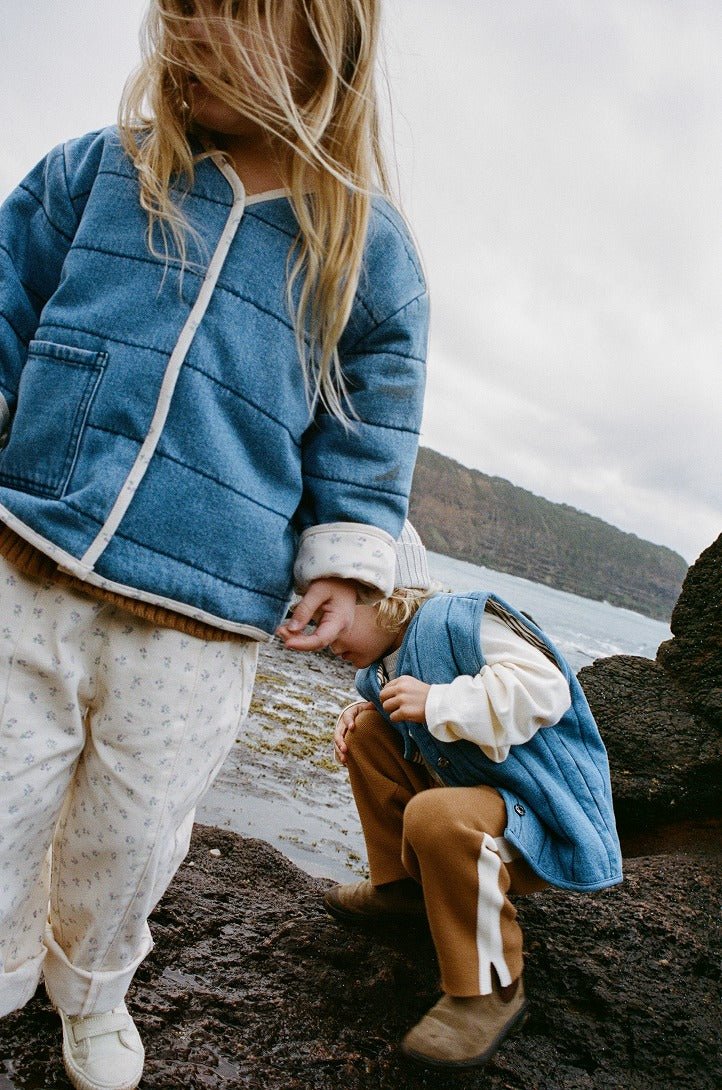 【GROWN】Quilted Reversible Jacket Denim&Garden ジャケット 12-18m,18-24m,2-3y,3-4y  | Coucoubebe/ククベベ