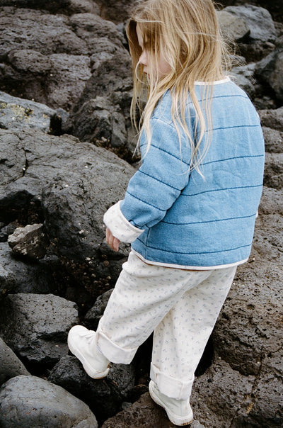 【GROWN】Quilted Reversible Jacket Denim&Garden ジャケット 12-18m,18-24m,2-3y,3-4y（Sub Image-14） | Coucoubebe/ククベベ