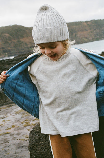 【GROWN】Ribbed Pixie Beanie Grey Marle 帽子 S,M,L（Sub Image-11） | Coucoubebe/ククベベ