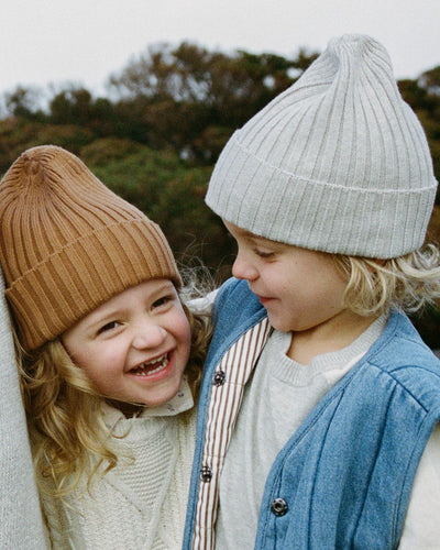 【GROWN】Ribbed Pixie Beanie Toast 帽子 S,M,L（Sub Image-7） | Coucoubebe/ククベベ